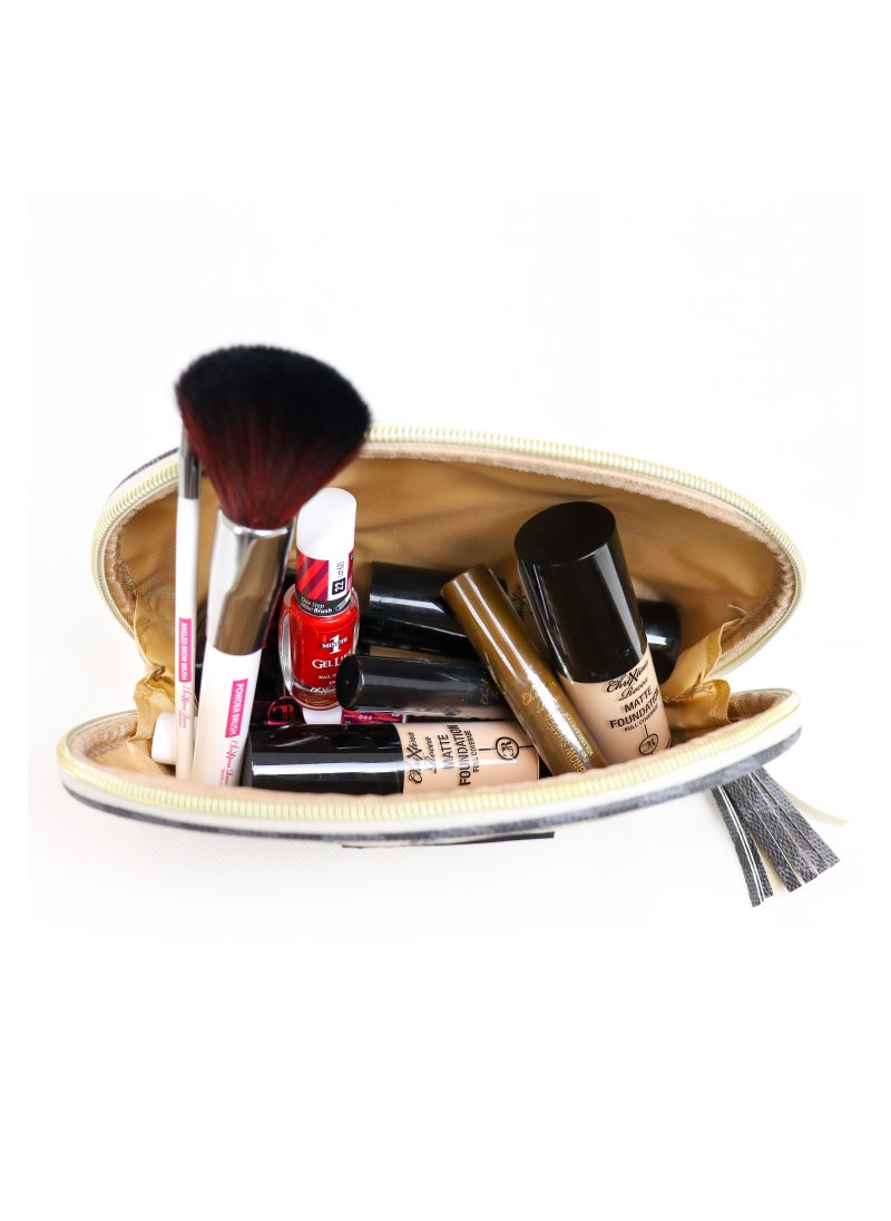 ChriXtina Rocca - Chrixtina Rocca Beautiful You Chequered Cosmetic Pouch - Image 1