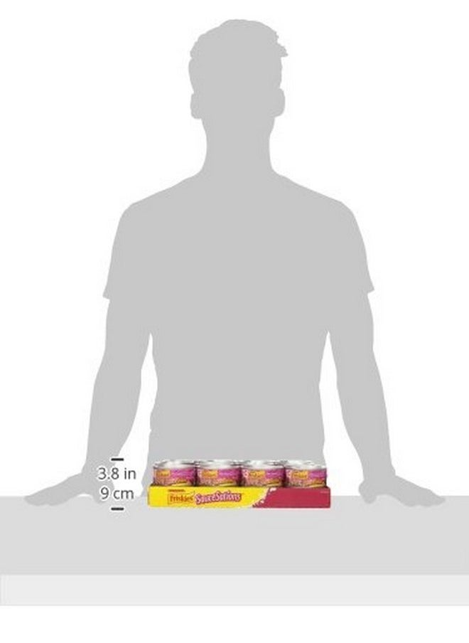 فريسكس طعام القطط الرطب Purina Friskies Extra Gravy Chunky مع سمك السلمون في صلصة لذيذة - (عبوة من 24 علبة) 5.5 أونصة  - Image 1