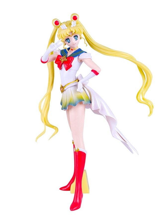 Generic - Anime Sailor Moon Statue Model Action Figure Toy Collection Set Suitable for Car and Table Decoration 23.5cm - Image 1