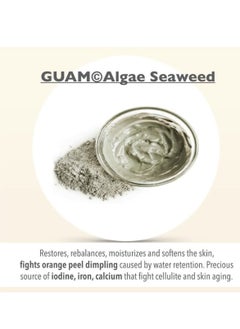 guam GUAM Anti Cellulite Seaweed Mud Infrared Body Wrap, FAST ACTION Hot Mud Body Mask with Tourmaline FIR, Skin Tightening Lipo Wrap for Cellulite Remover  - Image 4