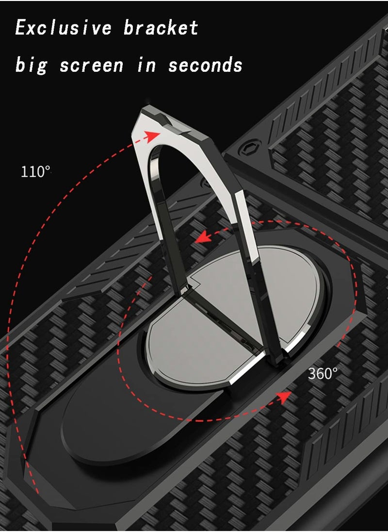 Excefore Case for Samsung Z Flip 3 Case, Built-in Kickstand Shockproof Fold 360 degrees Protection Cover  - Image 5