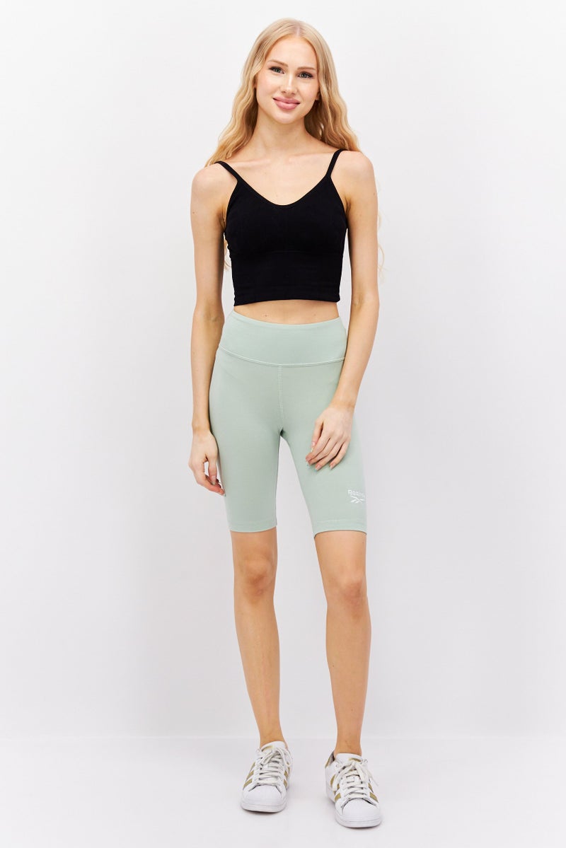Reebok Women Sportswear Fit Training Shorts, Sage Green  - Image 4