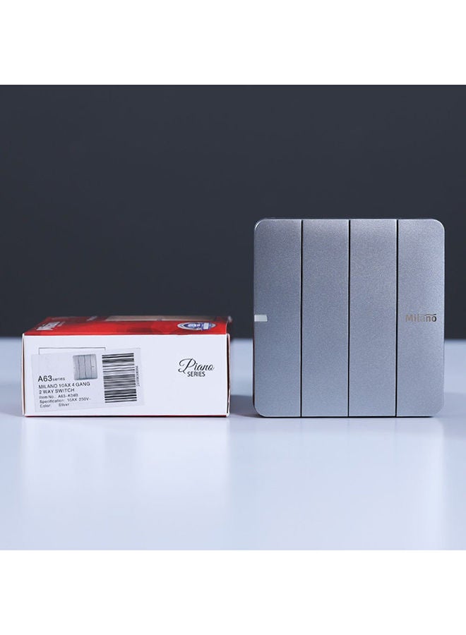 DANUBE HOME Danube Home - Milano 10A 4 Gang 2 Way Switch Sl Ps - Image 3