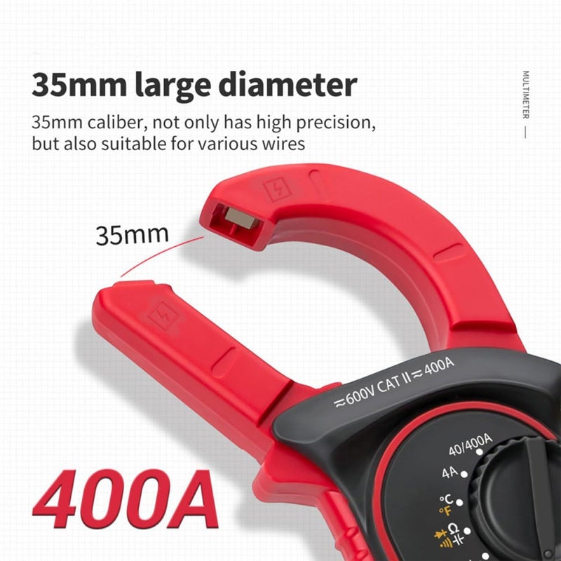 Digital Clamp Current Multimeter Auto Range AC DC Voltage Tester For Electrician - Image 5