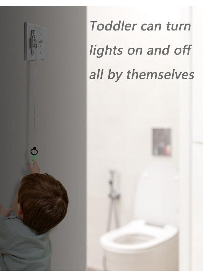 TUPSKY Light Switch Extender for Kids with Luminous Loop, TUPSKY Height-Adjustable Pull Cord Design, Provide Independence for Children and Elderly People (2 Pack) - Image 3