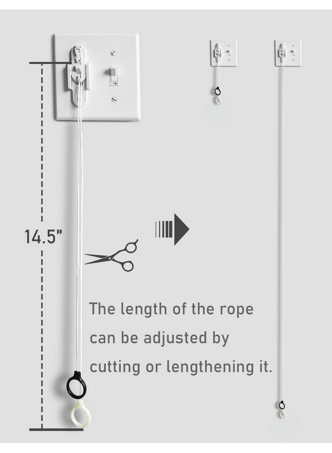 TUPSKY Light Switch Extender for Kids with Luminous Loop, TUPSKY Height-Adjustable Pull Cord Design, Provide Independence for Children and Elderly People (2 Pack) - Image 5
