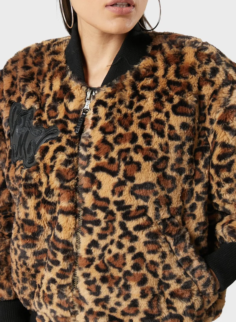 Grimey Fur Bomber Jacket