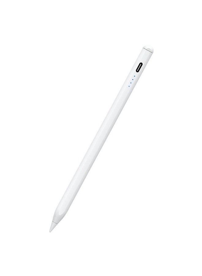 قلم لمس لجهاز iPad، شحن USB-C، يدعم راحة اليد، تثبيت مغناطيسي، كتابة سلسة، مؤشر بطارية LED، مع رأس مثبت و2 رؤوس إضافية - Image 1