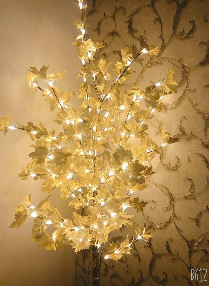 DubaiGallery Artificial Fall Tree with Lights Pre Lit LED Tree for Indoor Outdoor Home Porch Fall Decoration