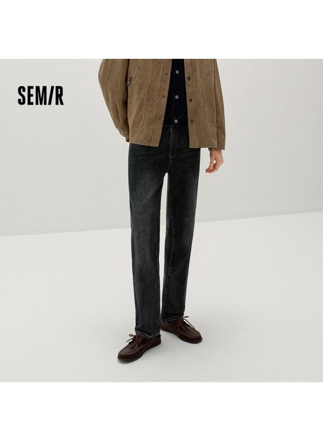 Semir Men's Winter Cotton Stretch Straight Leg Jeans  Retro Trousers 103725124101a - Image 1