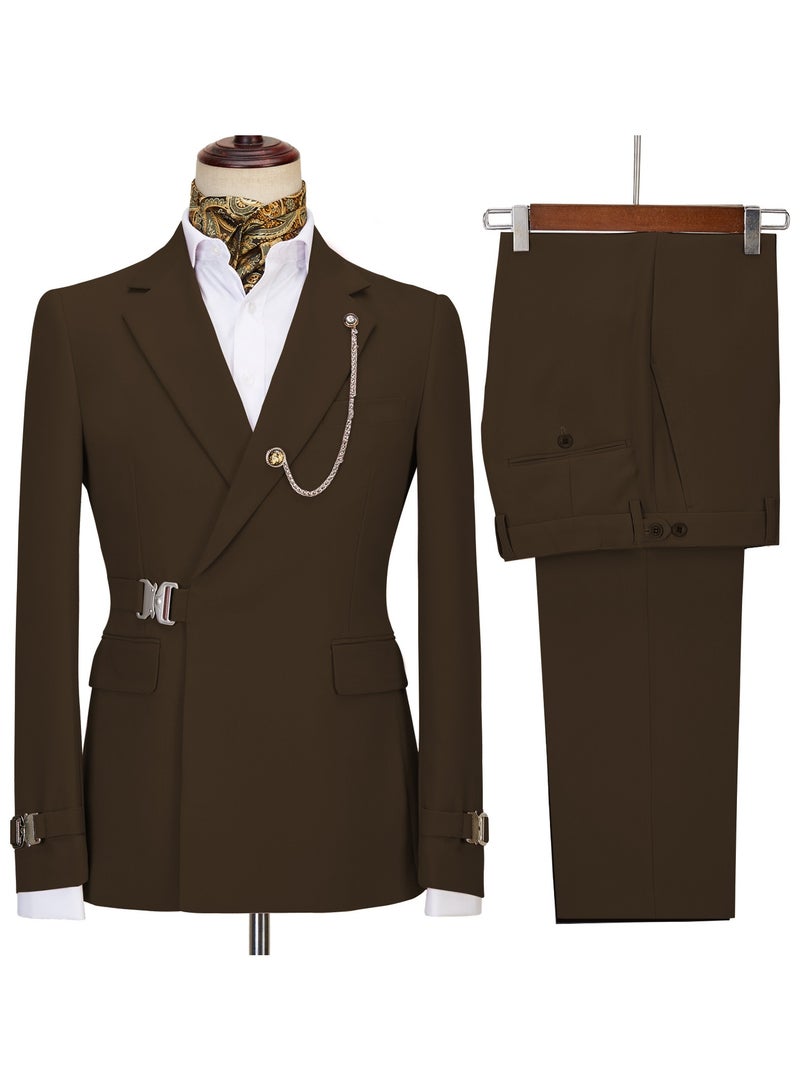 KUYING New Fashionable Men's Two-Piece Suit Set  - Image 1