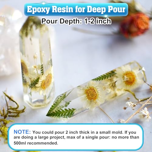Shabebe Epoxy Resin 2 Gallon Kit, Upgraded Crystal Clear Resin Epoxy Food Safe with Pump, Self Leveling & Bubble Free High-Glossy with Anti-Yellowing for Coating, Casting, Jewelry Making, DIY Craft - Image 3