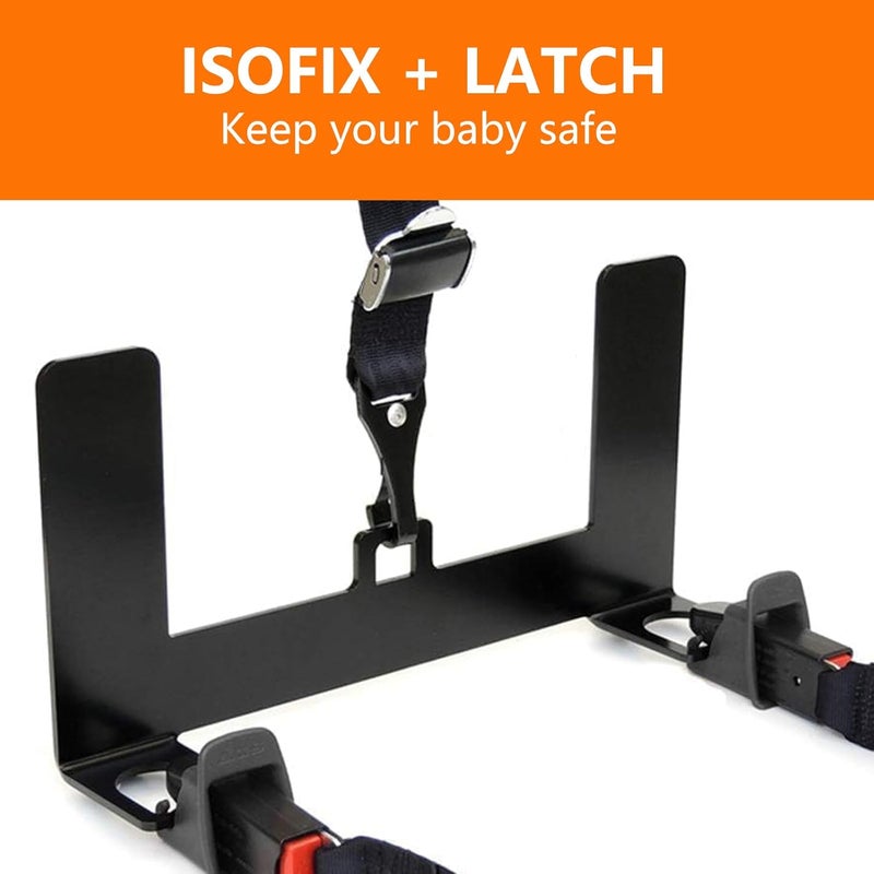 NORTHYUN Car Seat LATCH Anchor Hooks, ISOFIX Child Safety Seat Mount Bracket Steel Latch Interface for ISOFIX Belt Connector - Image 2