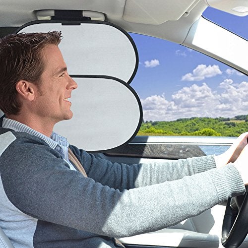 WANPOOL Car Interior Roof Handle Sun Blocker & Sunshade for Front Seat Side Window - Image 1