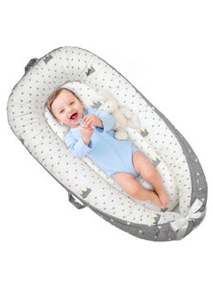 Generic Baby Lounger for Newborn Cover - Newborn Lounger for 0-12 Months, Breathable & Portable Infant Lounger - Adjustable Cotton Soft Baby Floor Seat for Travel, Newborn Essentials  - Image 1