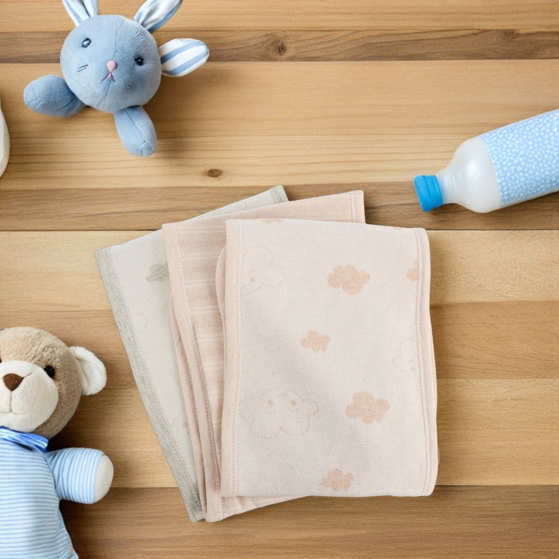 3pcs Cotton Newborn Cartoon Umbilical Protector Infant Belly Belt - Image 3
