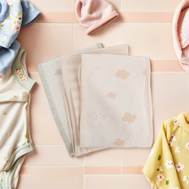 3pcs Cotton Newborn Cartoon Umbilical Protector Infant Belly Belt - Image 5