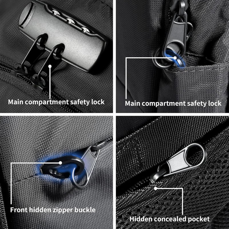 Tzowla 35 Liter Anti Theft with USB Charging Port Laptop Backpack - Image 2