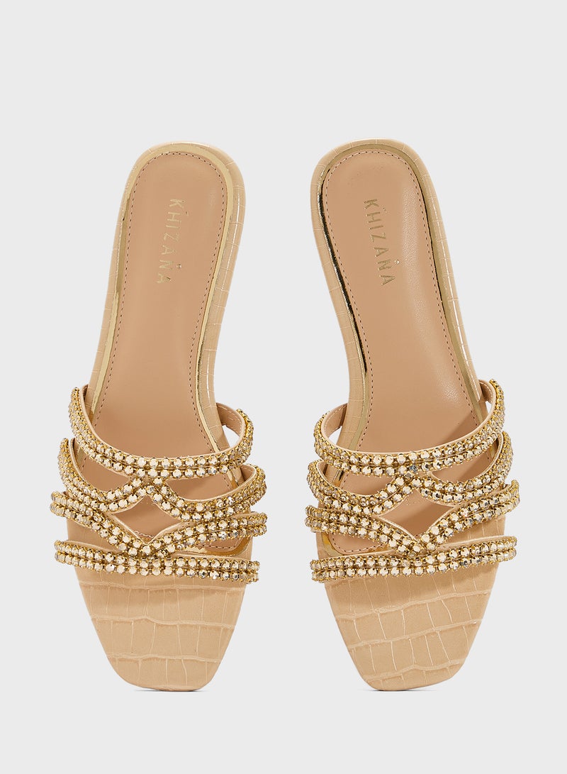 خزانة صندل فلات لامع - Image 4