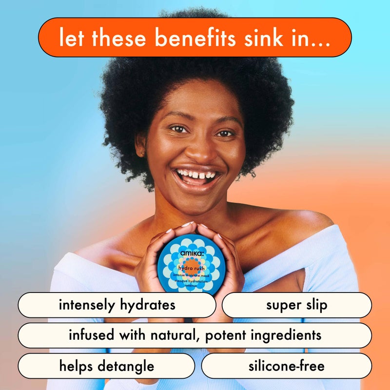 amika Hydro Rush Intense Moisture Mask with Hyaluronic Acid - Image 2
