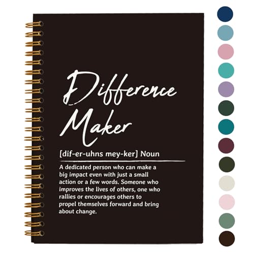 OXW Difference Maker Gift Notebook Journal, Cool Gifts for Bosses Coworkers, Boss Gifts, Thank You Gifts for Women Men Employee Teacher, Appreciation Gifts for Boss Leader Mentor Manager Coach(5.5'' X 8.3'') - Image 1