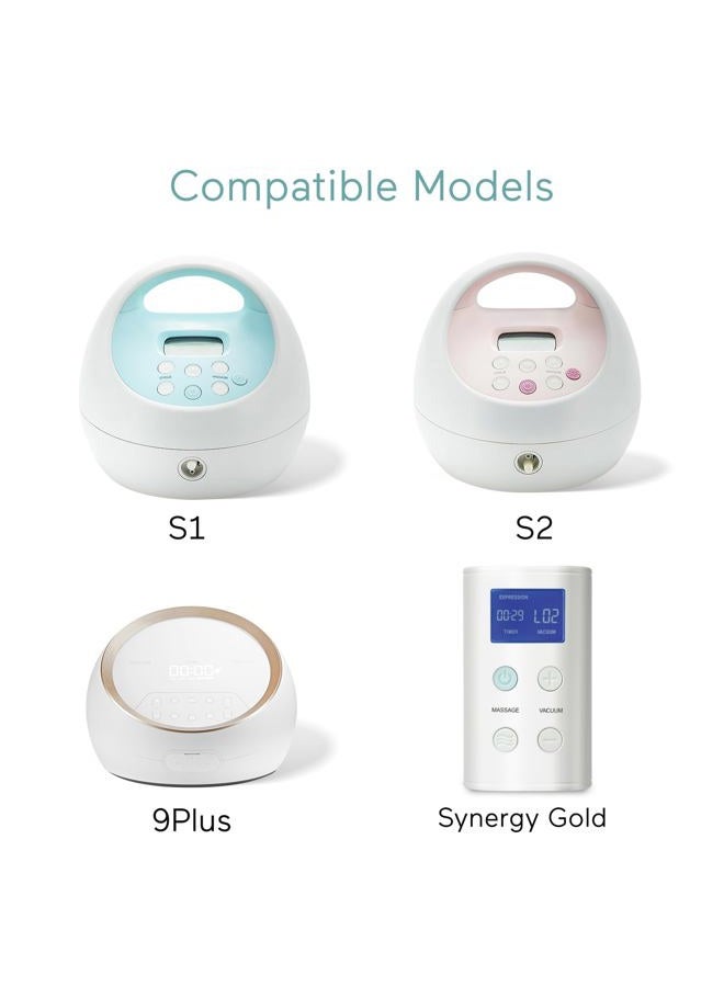 Paruu Pump Parts Compatible with Spectra S1/S2/9 Plus, Not Original Accessories, Full Set Replacements Include 24mm Flanges, Valves, Backflow Protectors (Duckbills Included), Tubings and Bottles - Image 2