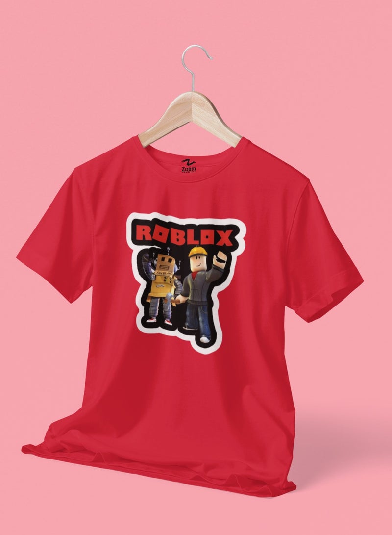 ZOOM تصميم تي شيرت لاعب ROBLOX للأطفال
