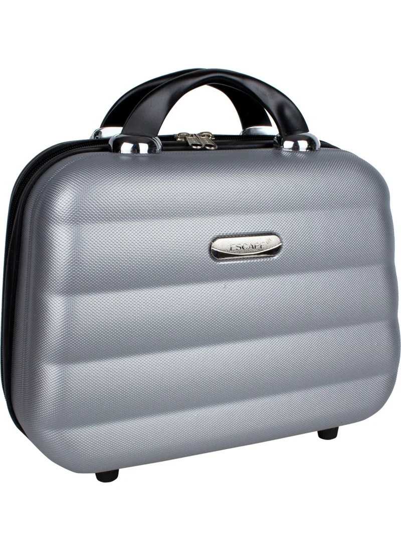 إسكاب 2 Abs Makeup Bag, Hand Suitcase, Travel Bag Silver