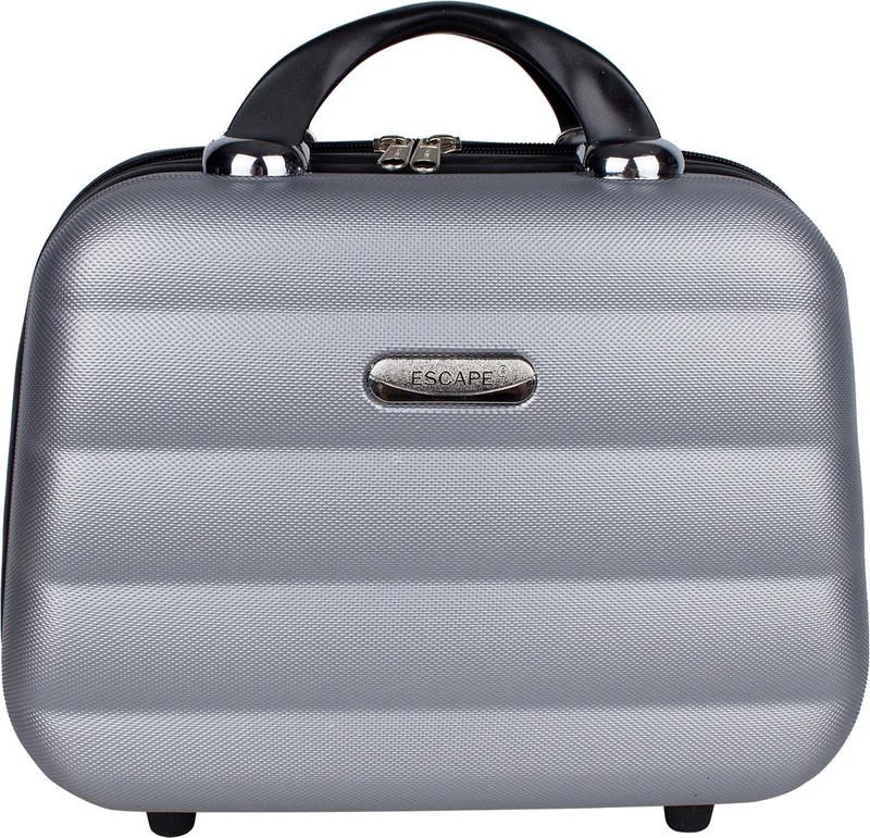 إسكاب 2 Abs Makeup Bag, Hand Suitcase, Travel Bag Silver