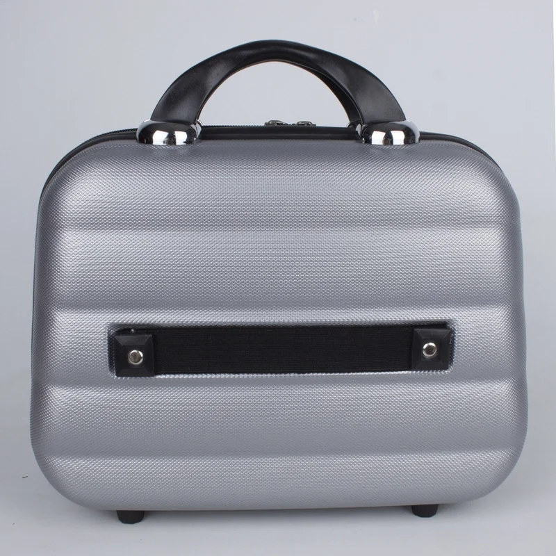 إسكاب 2 Abs Makeup Bag, Hand Suitcase, Travel Bag Silver