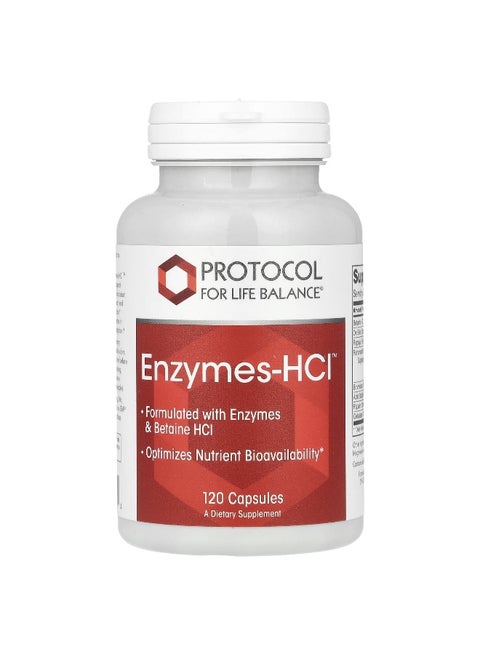 Protocol for Life Balance, Enzymes-HCl™, 120 Capsules