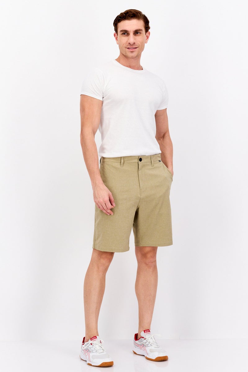 Hurley Men Sportswear Fit Brand Logo Outdoor Shorts, Beige - Image 4