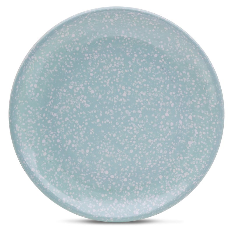 Smart Dinning Melamine Half Plate Set - 6 Pieces, Blue Marble - Image 1