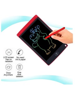 ECVV LCD Writing Tablet 8.5 Inch, Doodle Pad Portable Erasable Reusable Writing and Drawing Pad, Learning Toys Kids Writing Pad for Boys and Girls (Red)  - Image 3