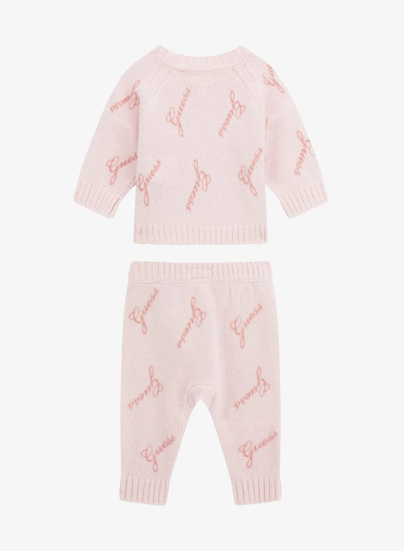 GUESS Kids Crew Neck Top and Sweater Pant Sets