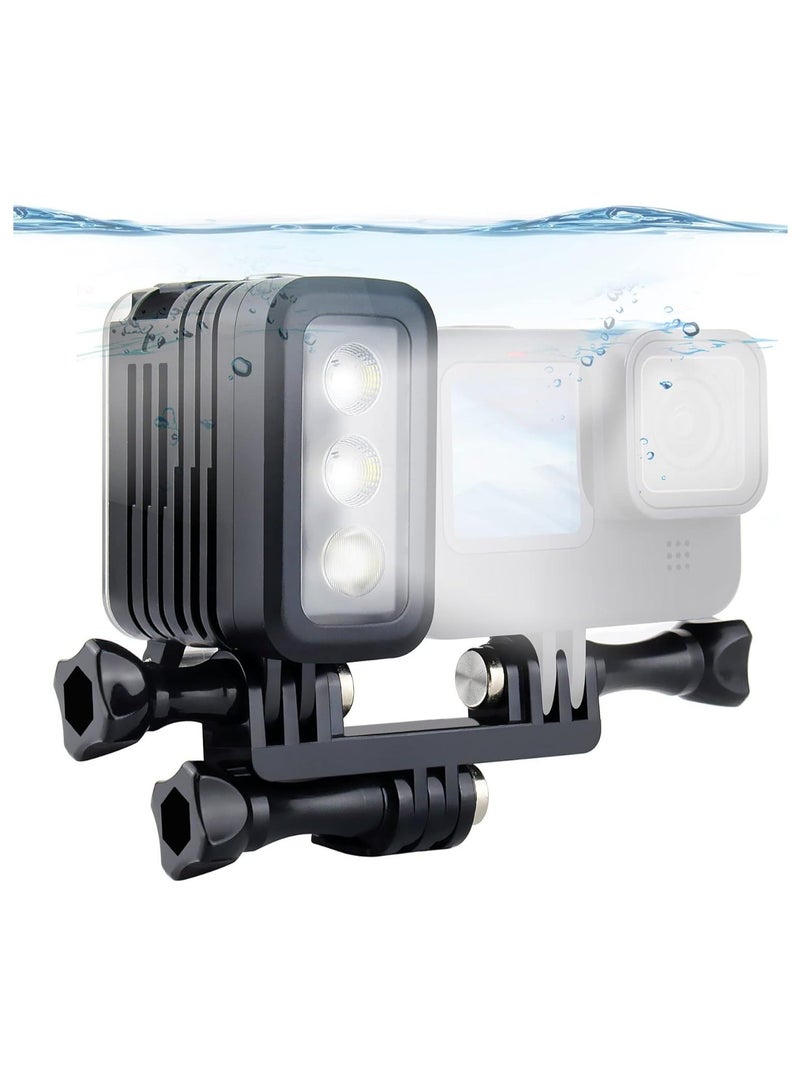 Generic Aluminum Underwater Dive Light, Fit for GoPro Waterproof Fill Nigh Light, 164ft Scuba Light Photography Accessories, Fit for GoPro Hero 12 11 10 9 8 7 6 5 4 3 Mini Max Session DJI OSMO Action Camera - Image 1