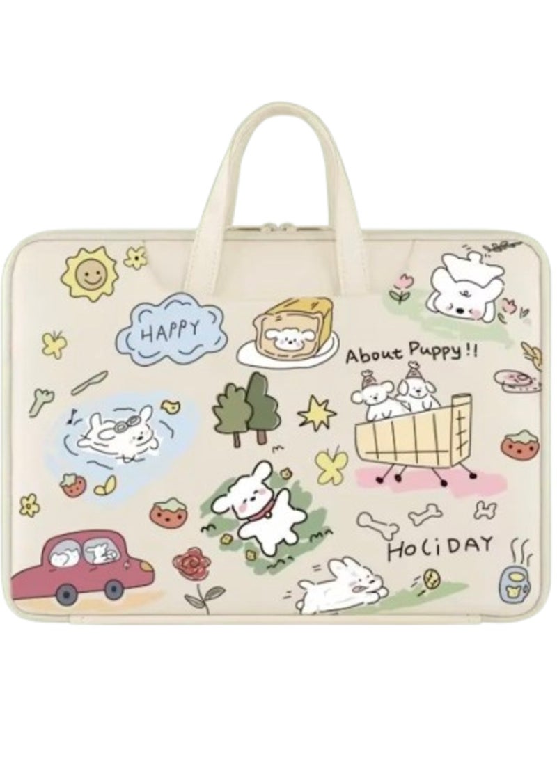 حقيبة لاب توب و ماك بوك (15.6) بوصة أنها مقاومة للسقوط و الماء هي حقيبة يد ذات تصميم بسيط للرجال والنساء 42*30.5*3.5 سم - Image 1