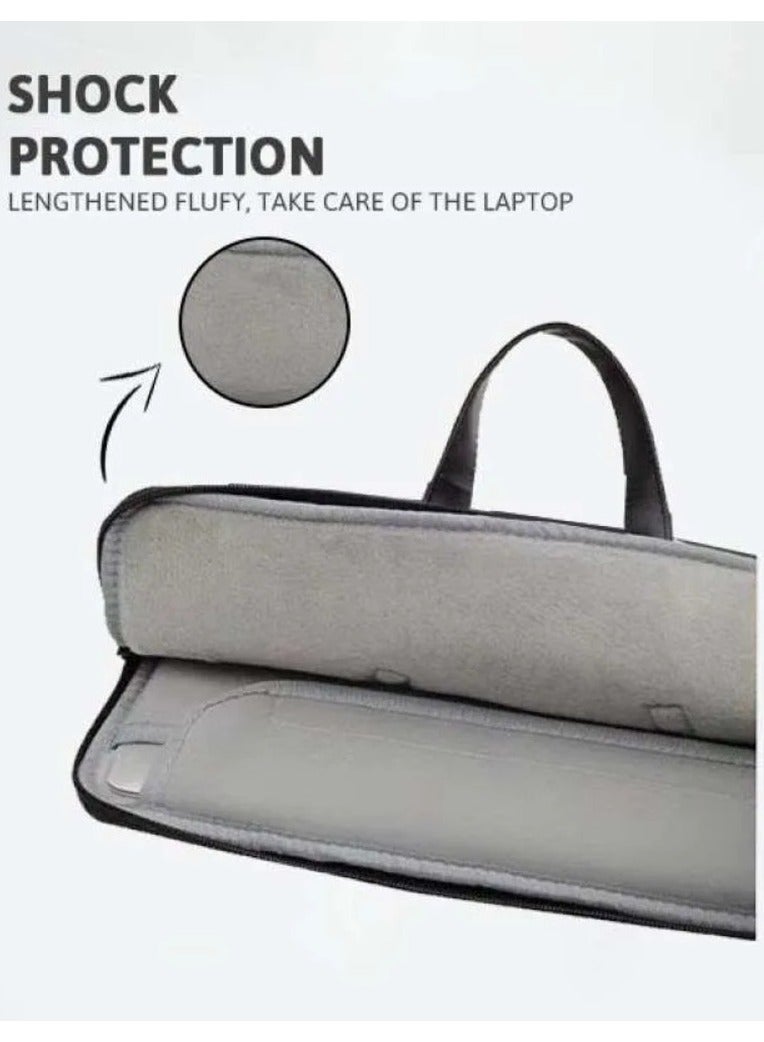 حقيبة لاب توب و ماك بوك (15.6) بوصة أنها مقاومة للسقوط و الماء هي حقيبة يد ذات تصميم بسيط للرجال والنساء 42*30.5*3.5 سم - Image 3