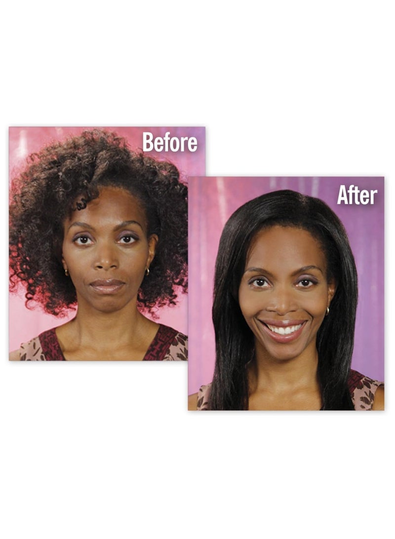 Phone Planet "Simply Straight Ceramic Hair Straightening Brush in Black/Pink – Effortlessly Achieve Sleek, Smooth Hair" - Image 5