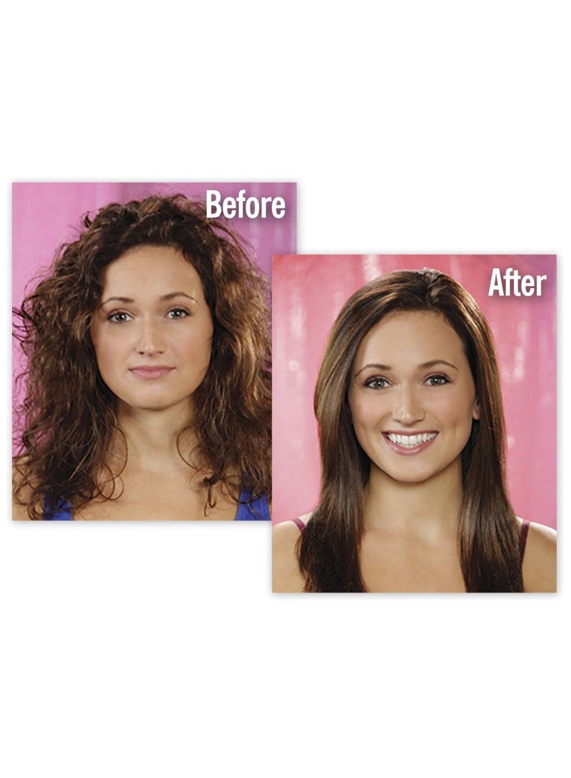 Phone Planet "Simply Straight Ceramic Hair Straightening Brush in Black/Pink – Effortlessly Achieve Sleek, Smooth Hair" - Image 4