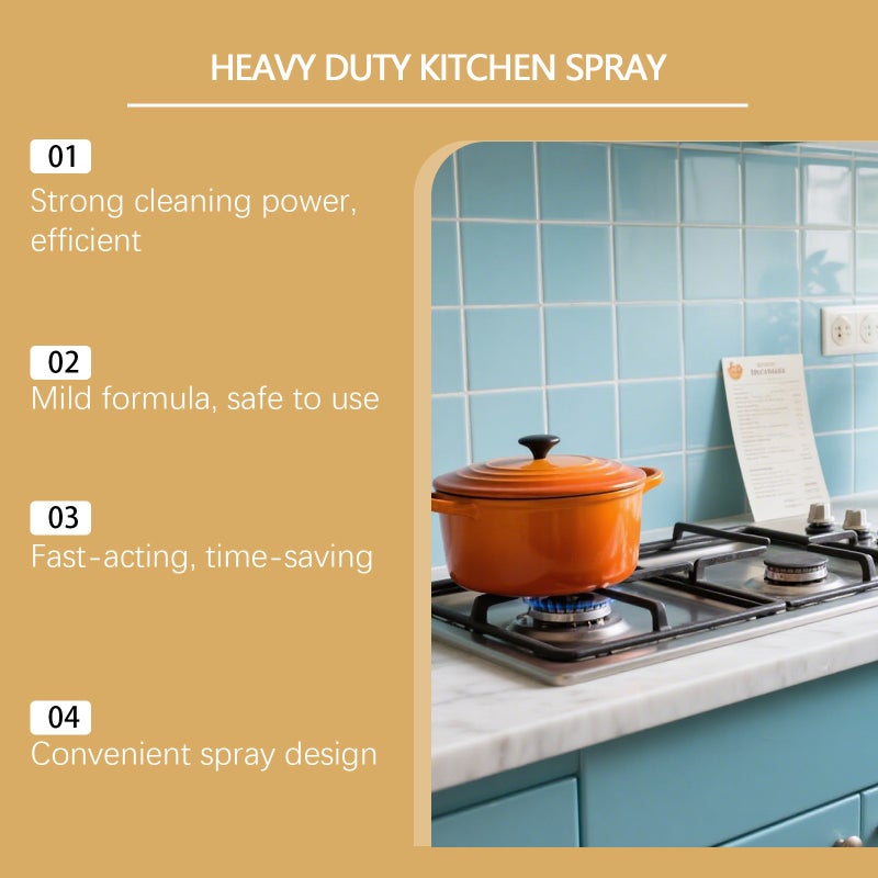 Jarrary Kitchen Cleaning Set: Daily Household Kitchen Grease And Stain Remover, Gentle, Convenient, Clean And Fresh - Image 5