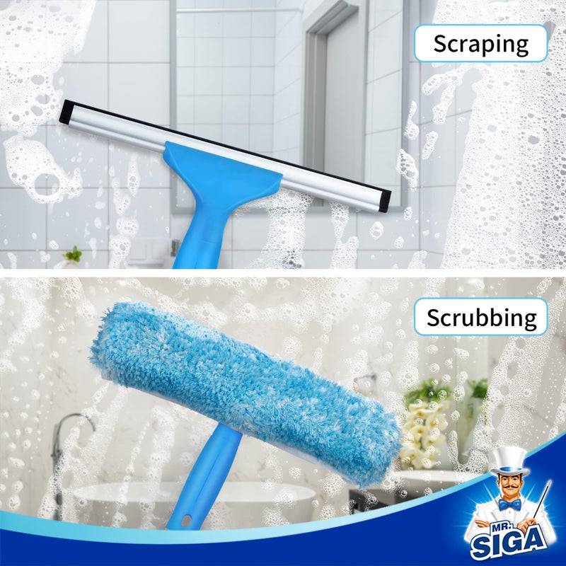 Mr Siga MR.SIGA 54.3 inch Long Extension Pole, Adjustable 4 Pieces Aluminum Pole for Window Squeegee - Image 3