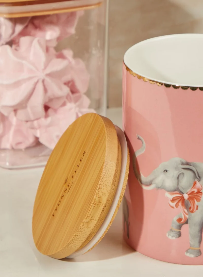 YVONNE ELLEN Medium Elephant Design Storage Jar