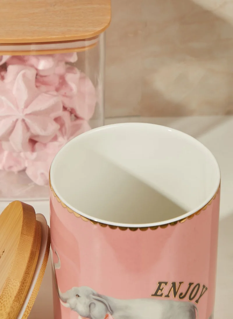 YVONNE ELLEN Medium Elephant Design Storage Jar
