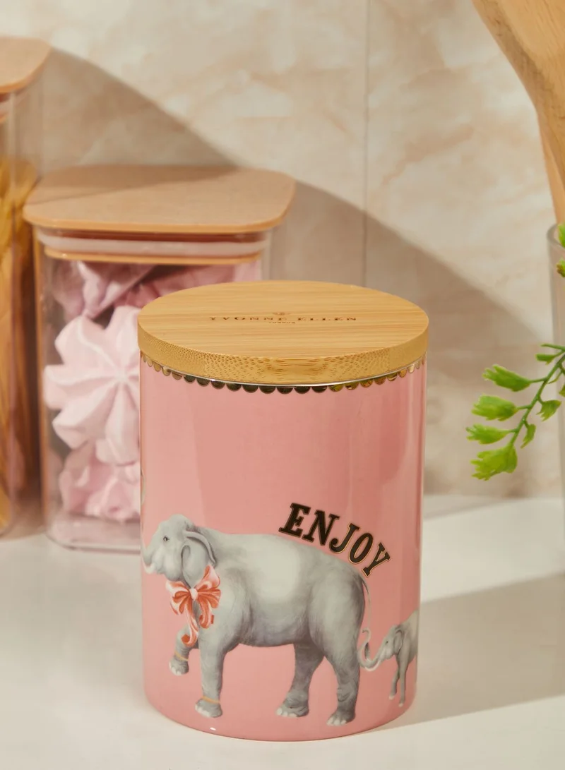 YVONNE ELLEN Medium Elephant Design Storage Jar