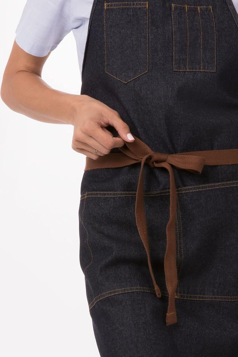 Chef Works Unisex Memphis Bib Apron - Image 4
