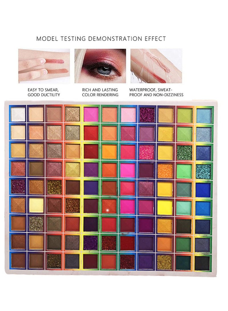 جلازي لوحة مكياج ظلال العيون اللامعة 99 لونًا للعيون - لامعة احترافية غير لامعة تدوم طويلاً - Image 2