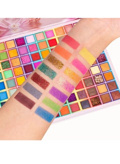 GLAZZI 99 Colors Shimmer Eyeshadow Makeup Palette for Eyes- Professional Matte Glitter Long Lasting  - Image 4