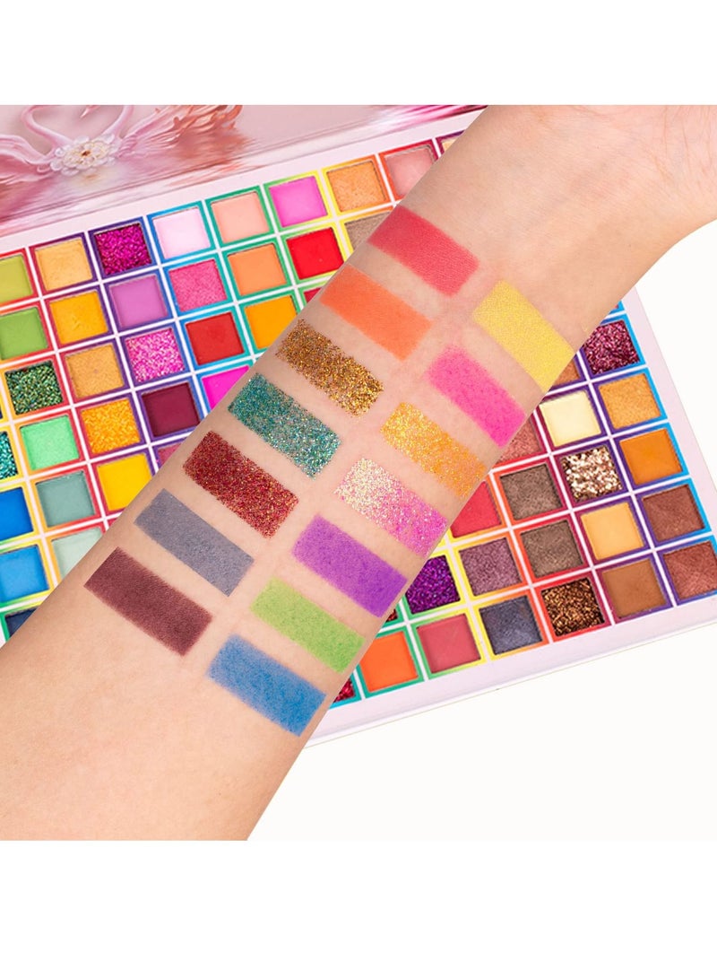 جلازي لوحة مكياج ظلال العيون اللامعة 99 لونًا للعيون - لامعة احترافية غير لامعة تدوم طويلاً - Image 4