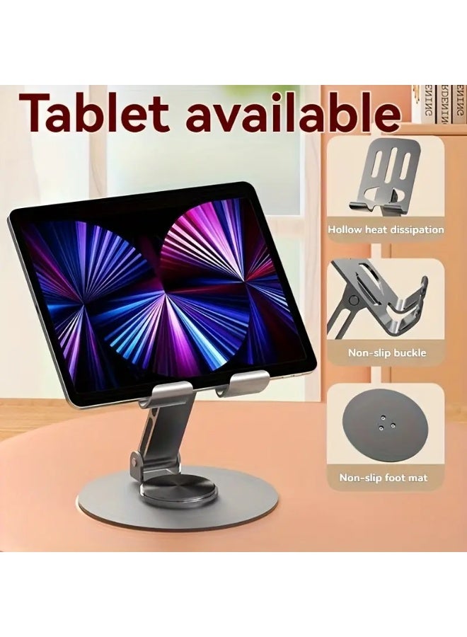 Mobile phone stand, rotatable and foldable mobile phone desk pad stand, suitable for office iPhone/iPad stand. - Image 4